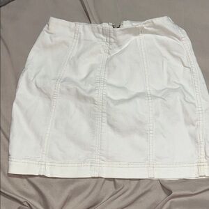 Free People White Mini Skirt